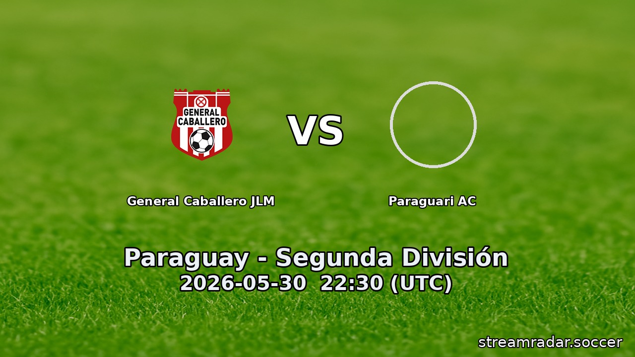 General Caballero JLM vs Paraguari AC