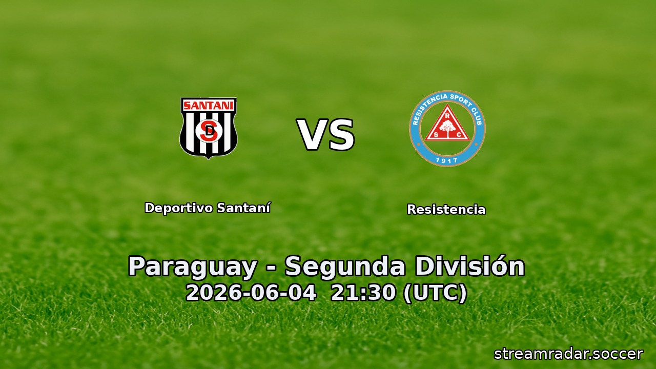 Deportivo Santaní vs Resistencia