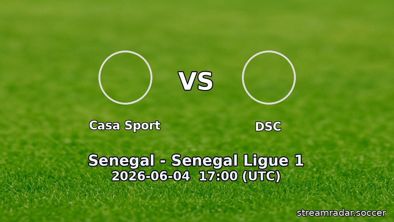 Casa Sport vs DSC