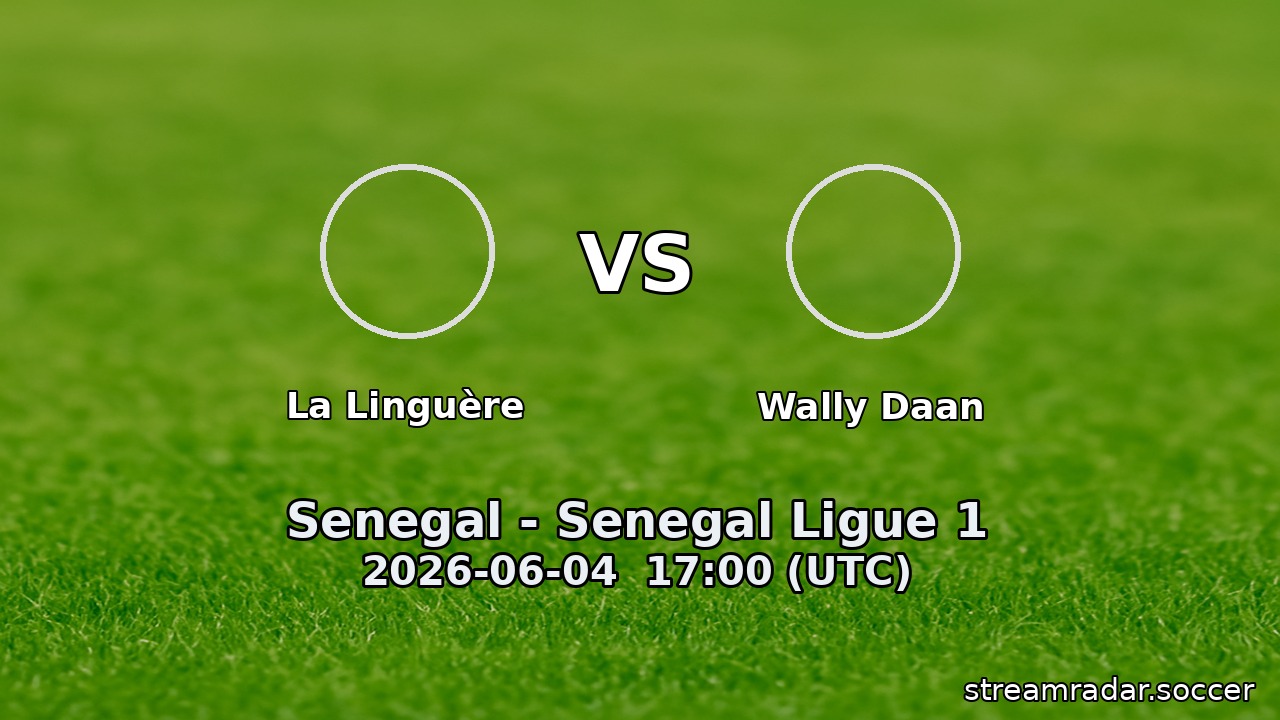 La Linguère vs Wally Daan