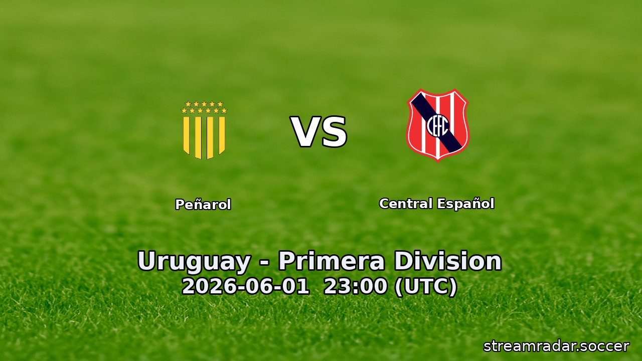 Peñarol vs Central Español