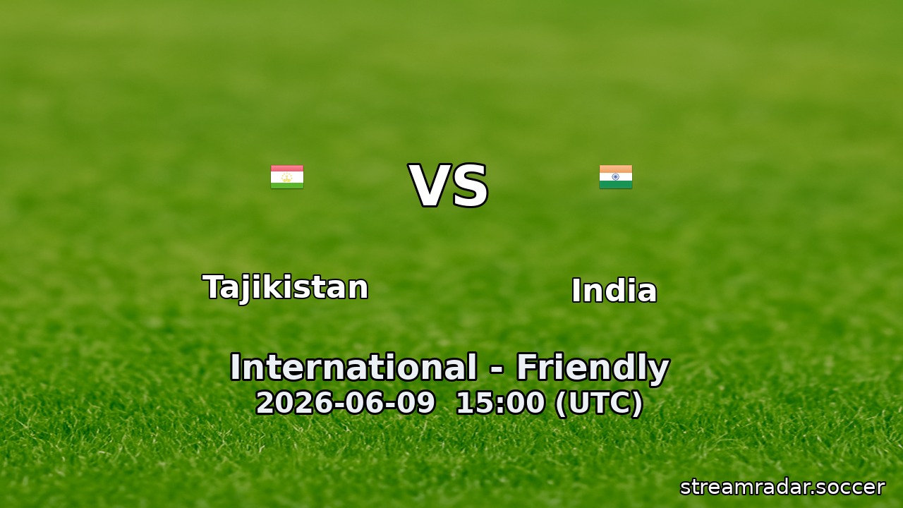 Tajikistan vs India