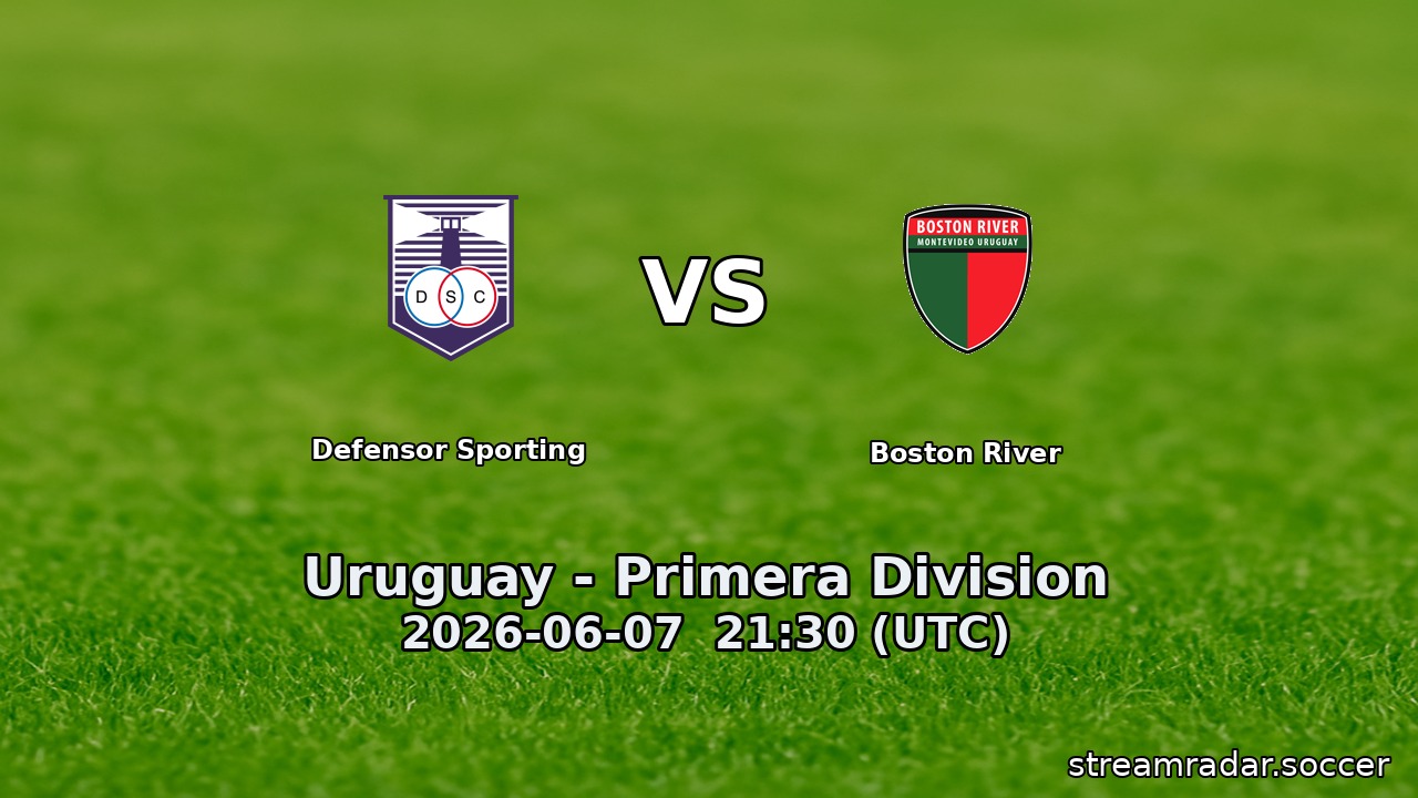 Defensor Sporting vs Boston River