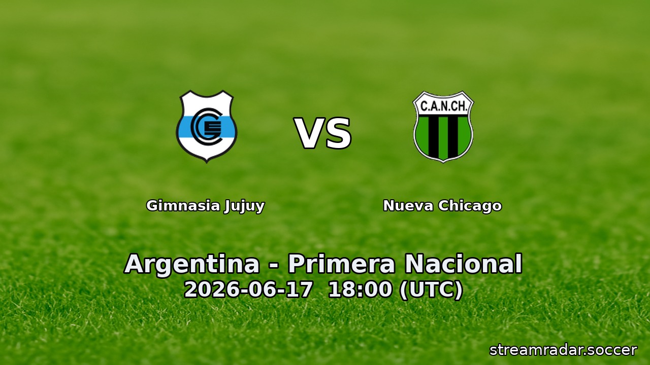 Gimnasia Jujuy vs Nueva Chicago
