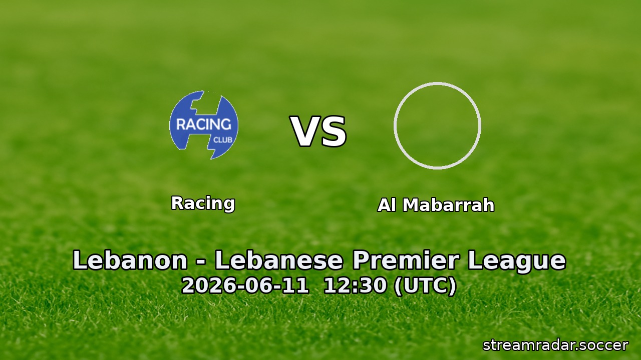 Racing vs Al Mabarrah