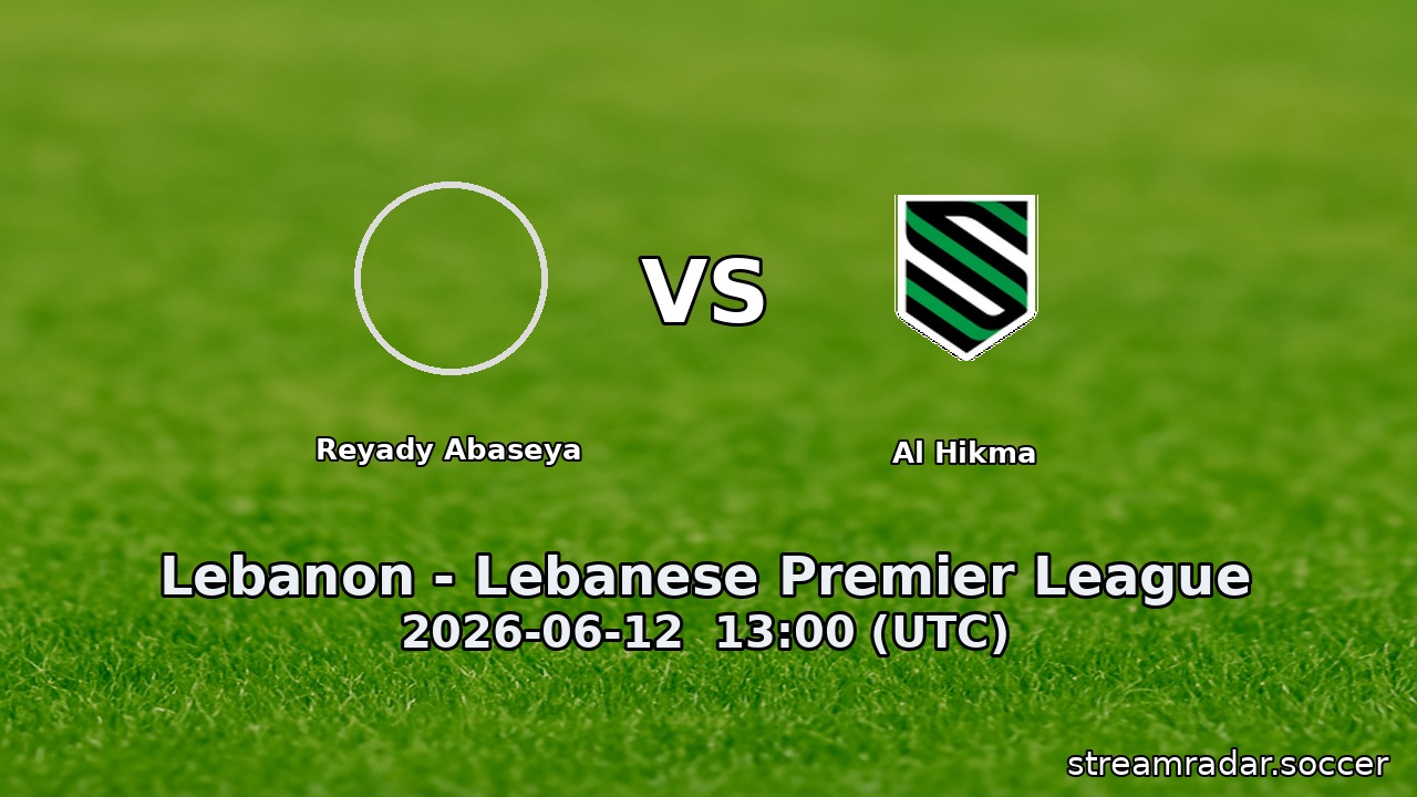 Reyady Abaseya vs Al Hikma
