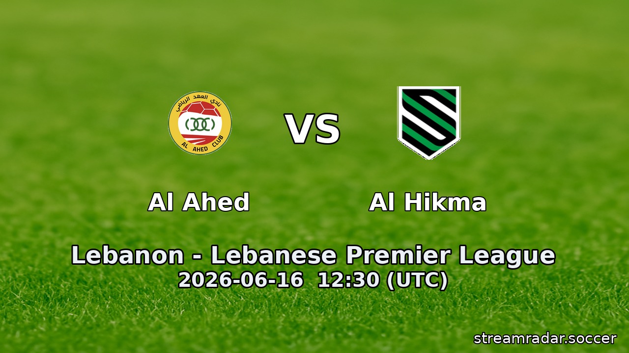 Al Ahed vs Al Hikma