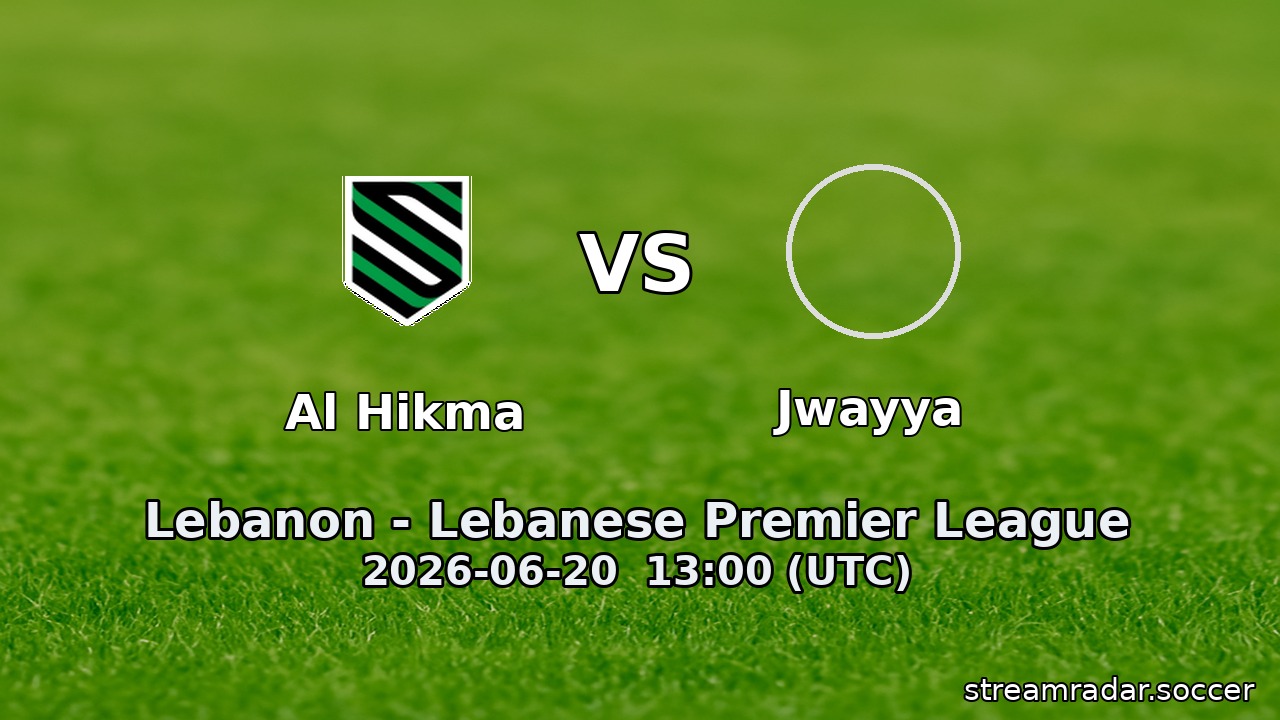 Al Hikma vs Jwayya