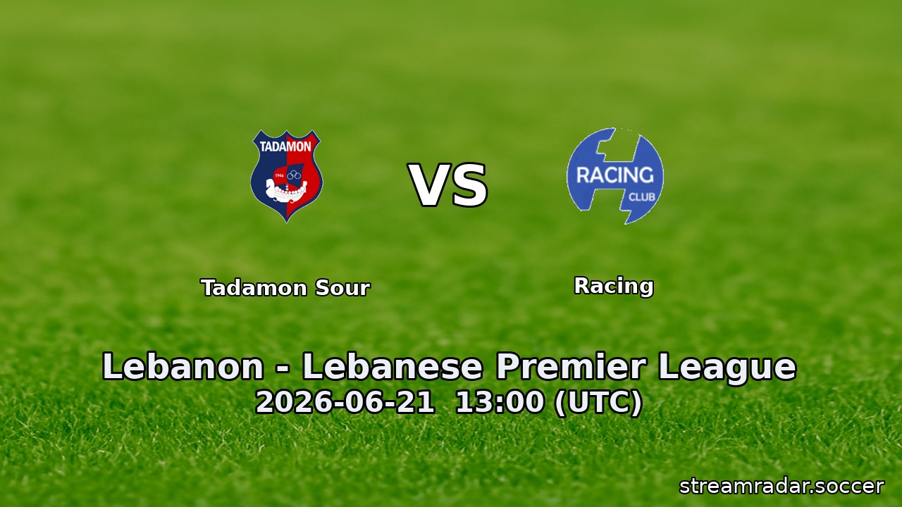 Tadamon Sour vs Racing