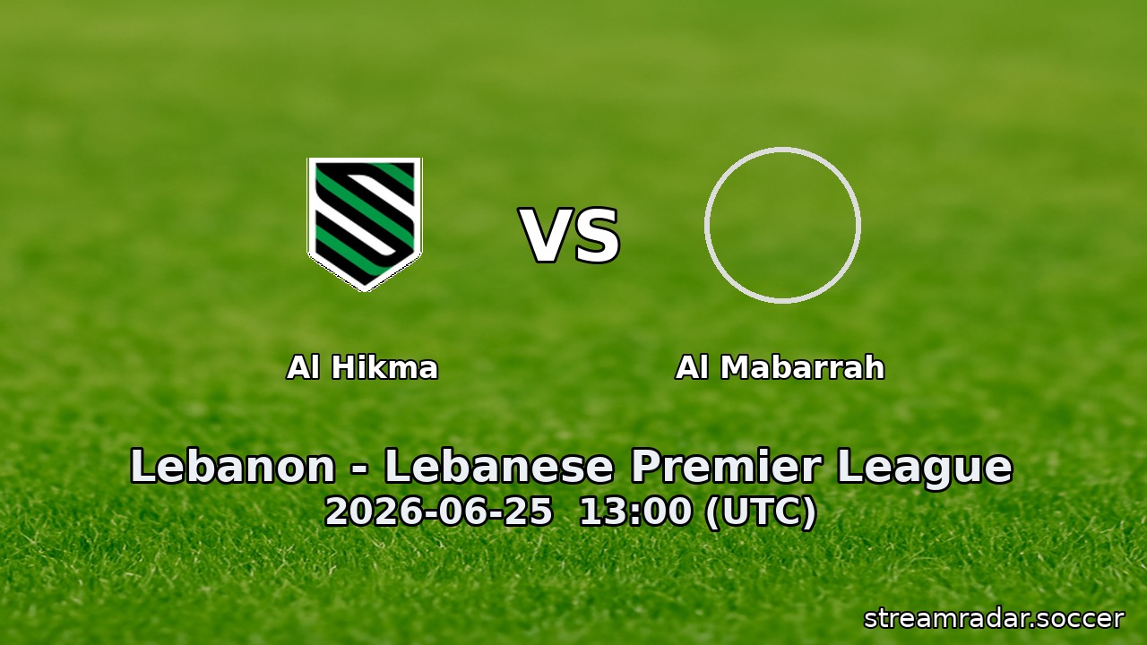 Al Hikma vs Al Mabarrah