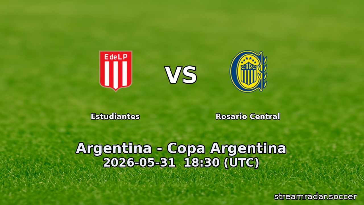 Estudiantes vs Rosario Central