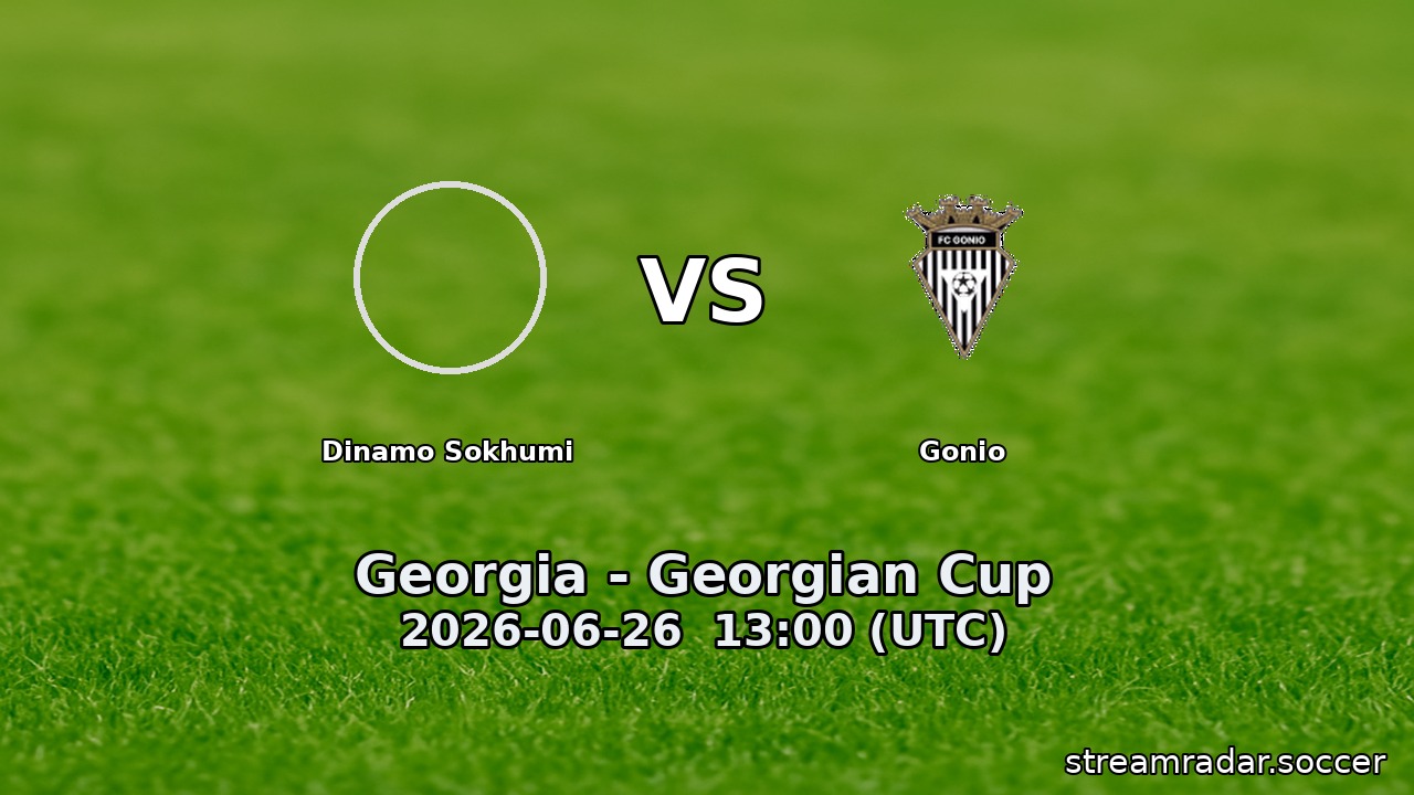 Dinamo Sokhumi vs Gonio