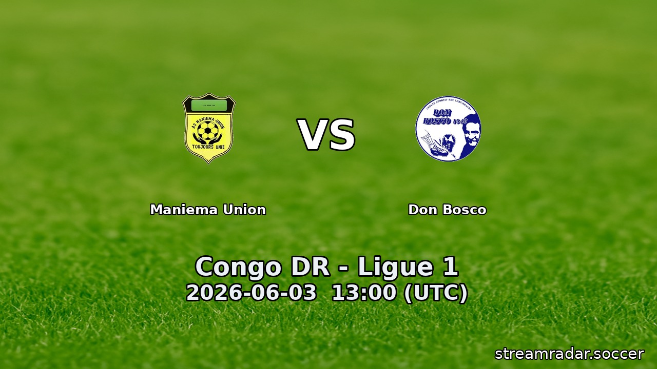 Maniema Union vs Don Bosco
