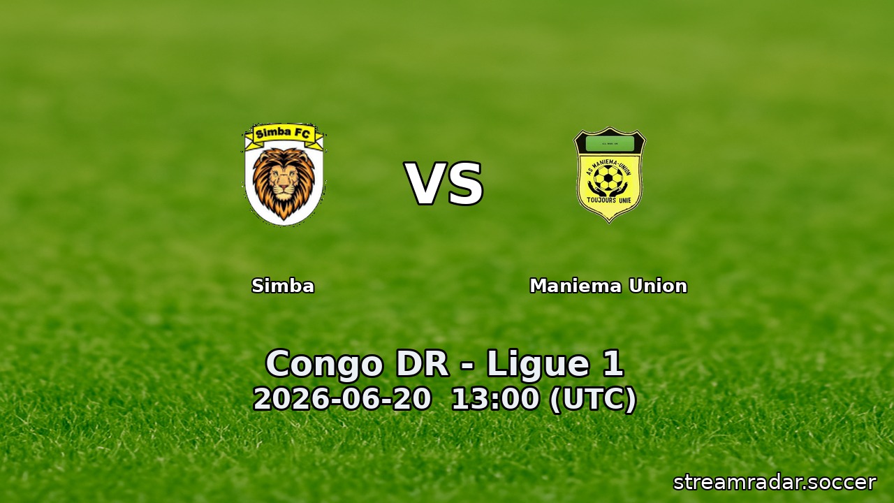 Simba vs Maniema Union