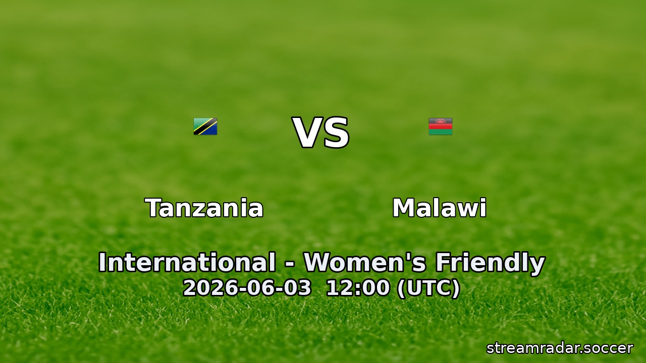 Tanzania vs Malawi