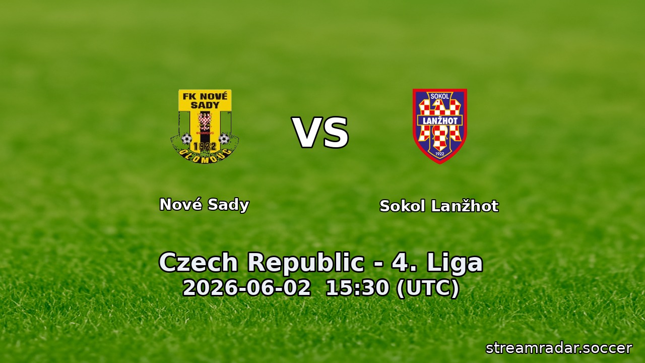 Nové Sady vs Sokol Lanžhot