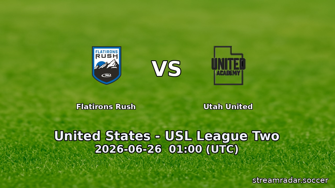 Flatirons Rush vs Utah United
