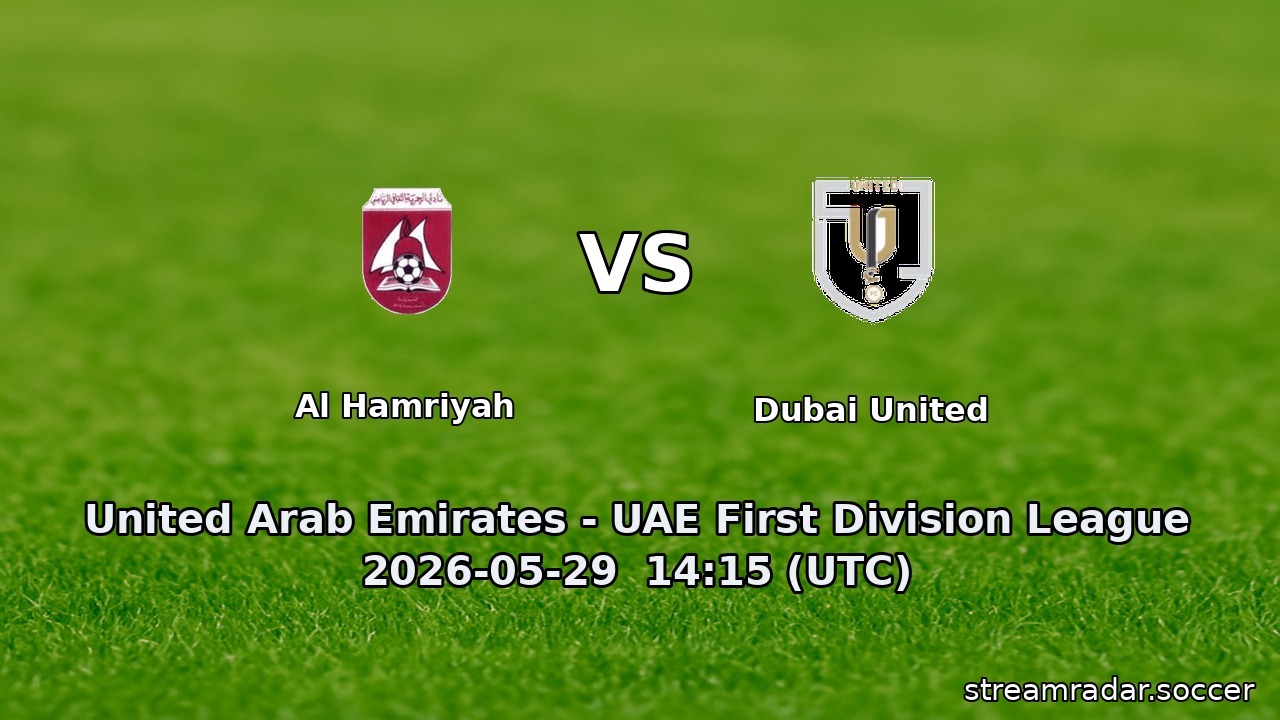 Al Hamriyah vs Dubai United