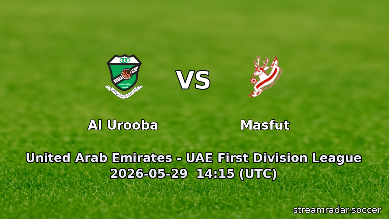 Al Urooba vs Masfut