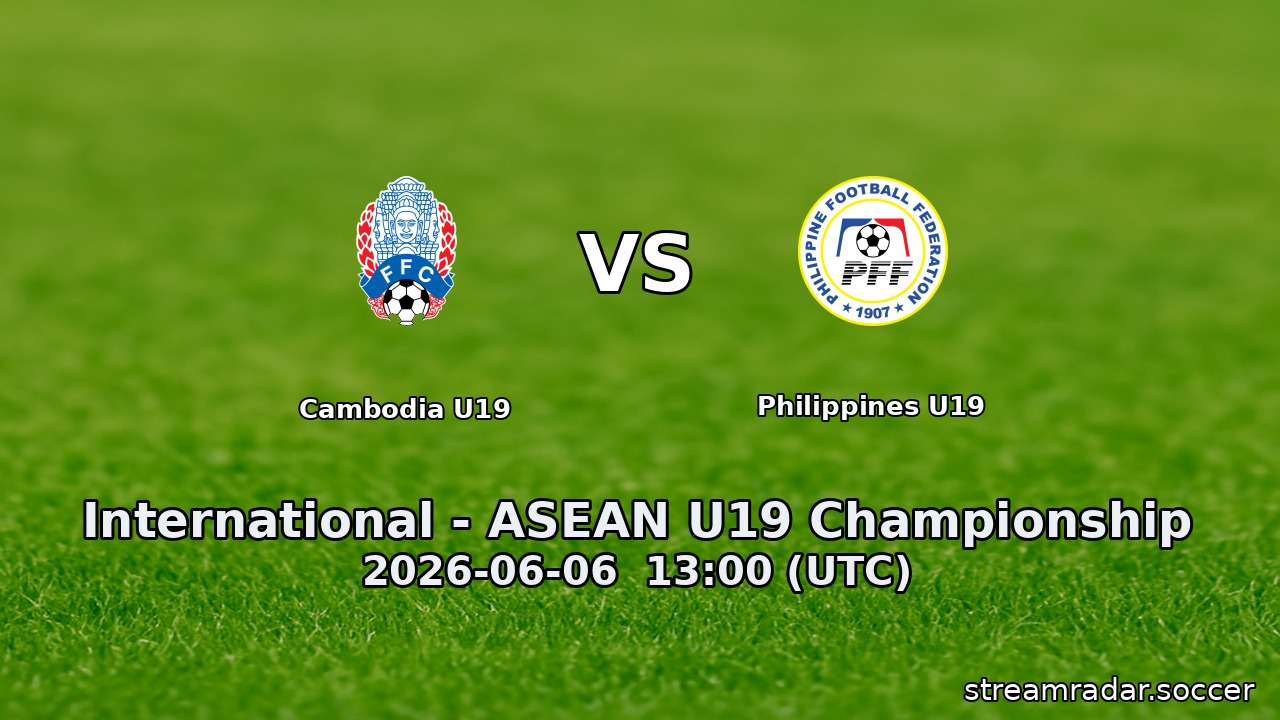 Cambodia U19 vs Philippines U19