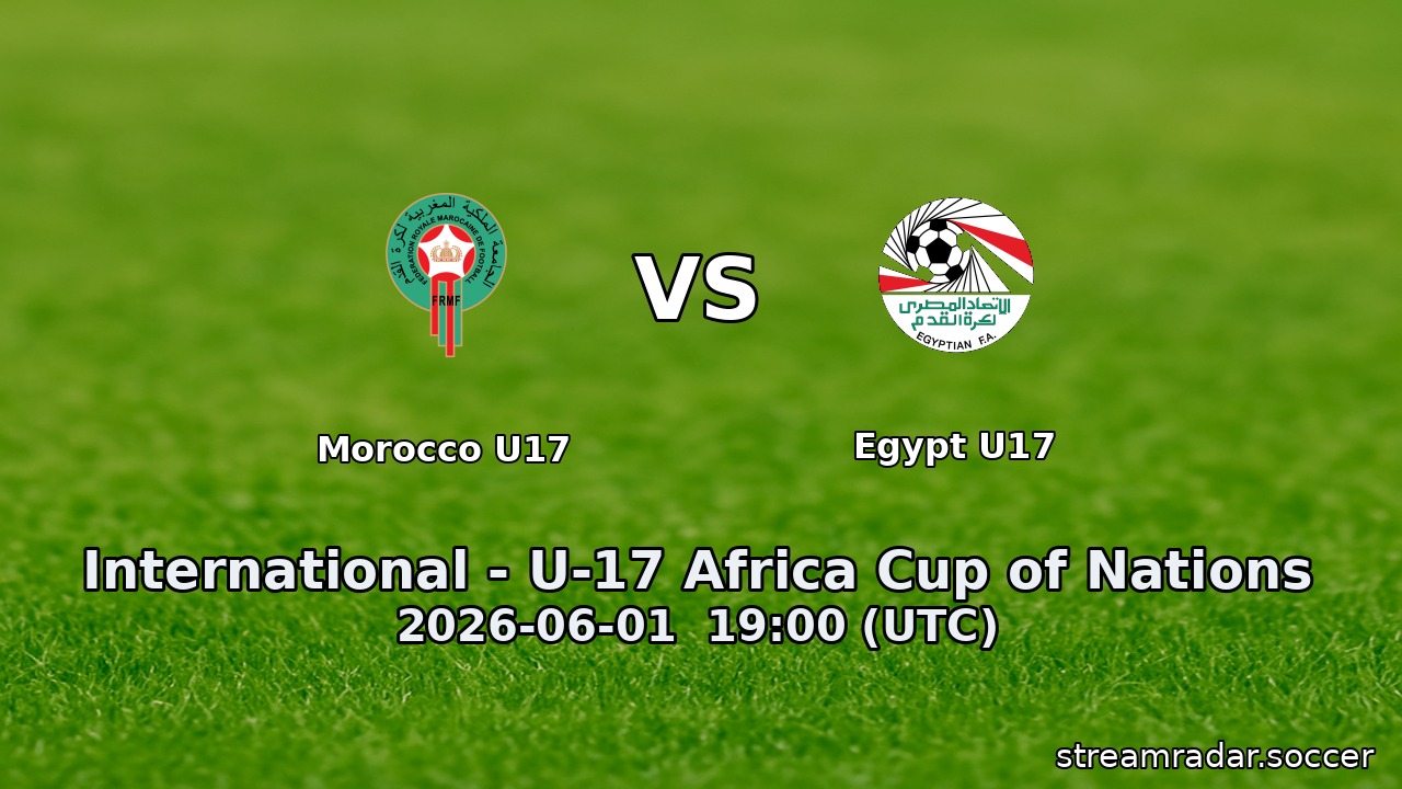 Morocco U17 vs Egypt U17