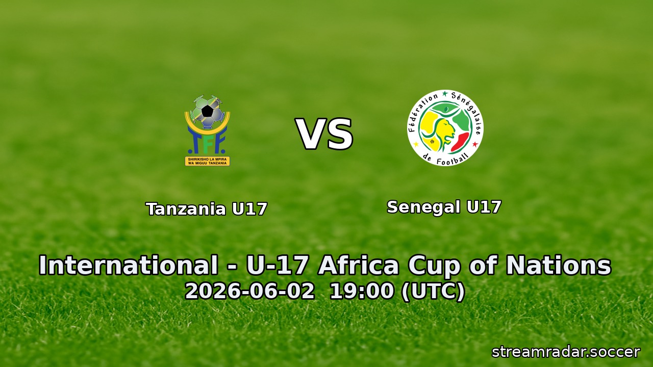 Tanzania U17 vs Senegal U17