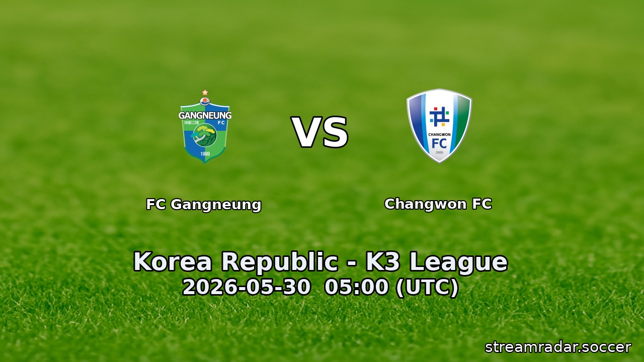 FC Gangneung vs Changwon FC