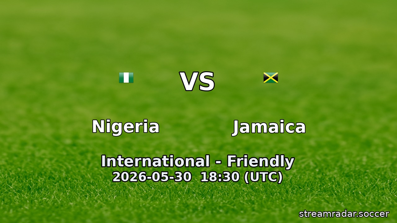 Nigeria vs Jamaica