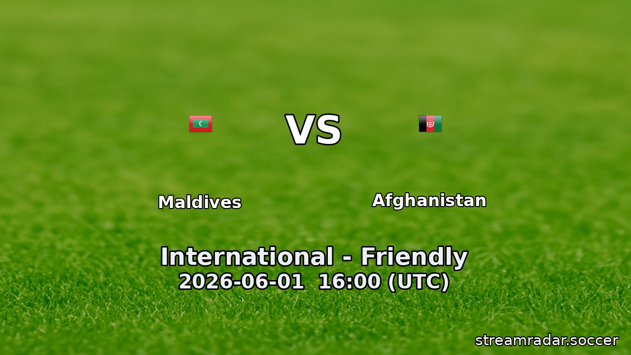 Maldives vs Afghanistan