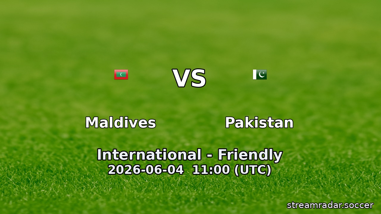 Maldives vs Pakistan