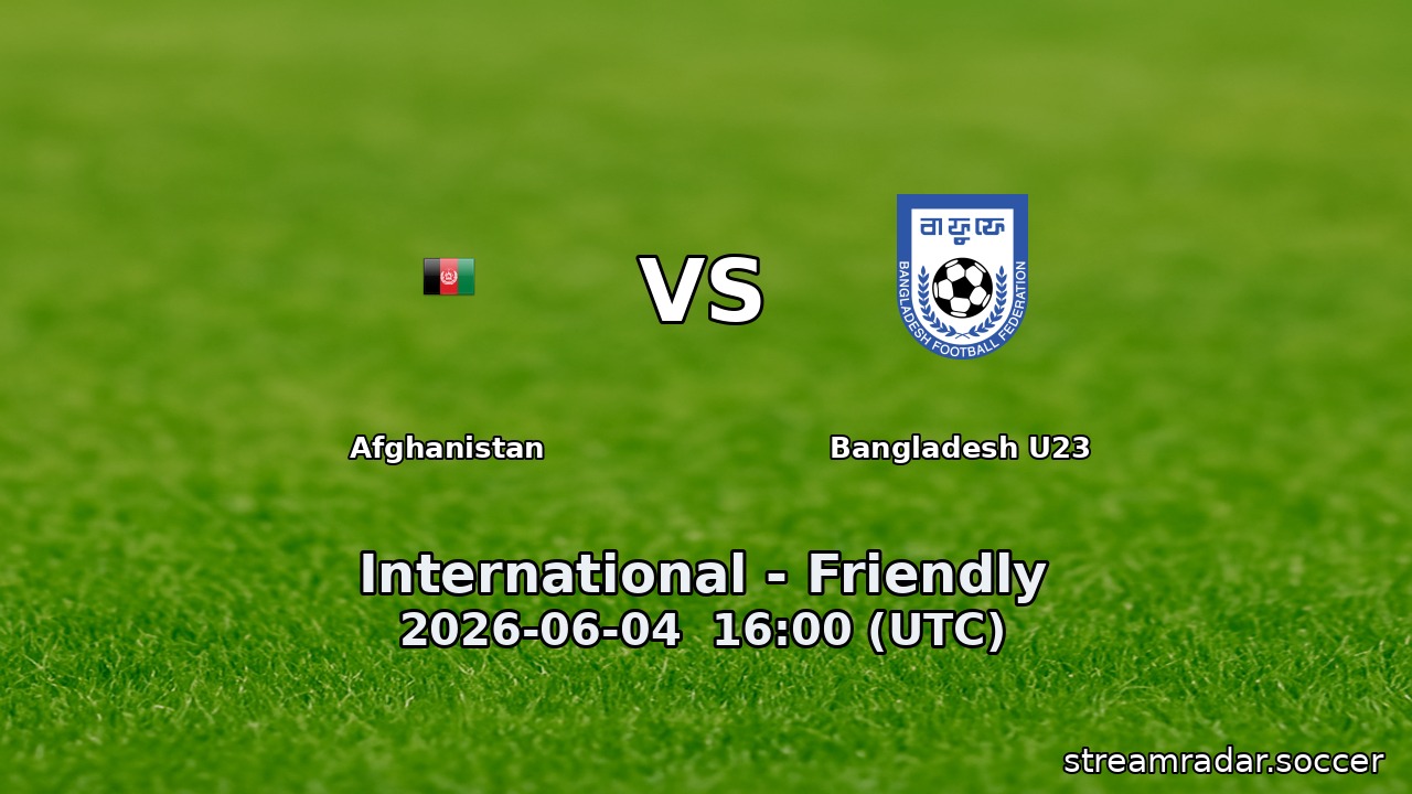 Afghanistan vs Bangladesh U23