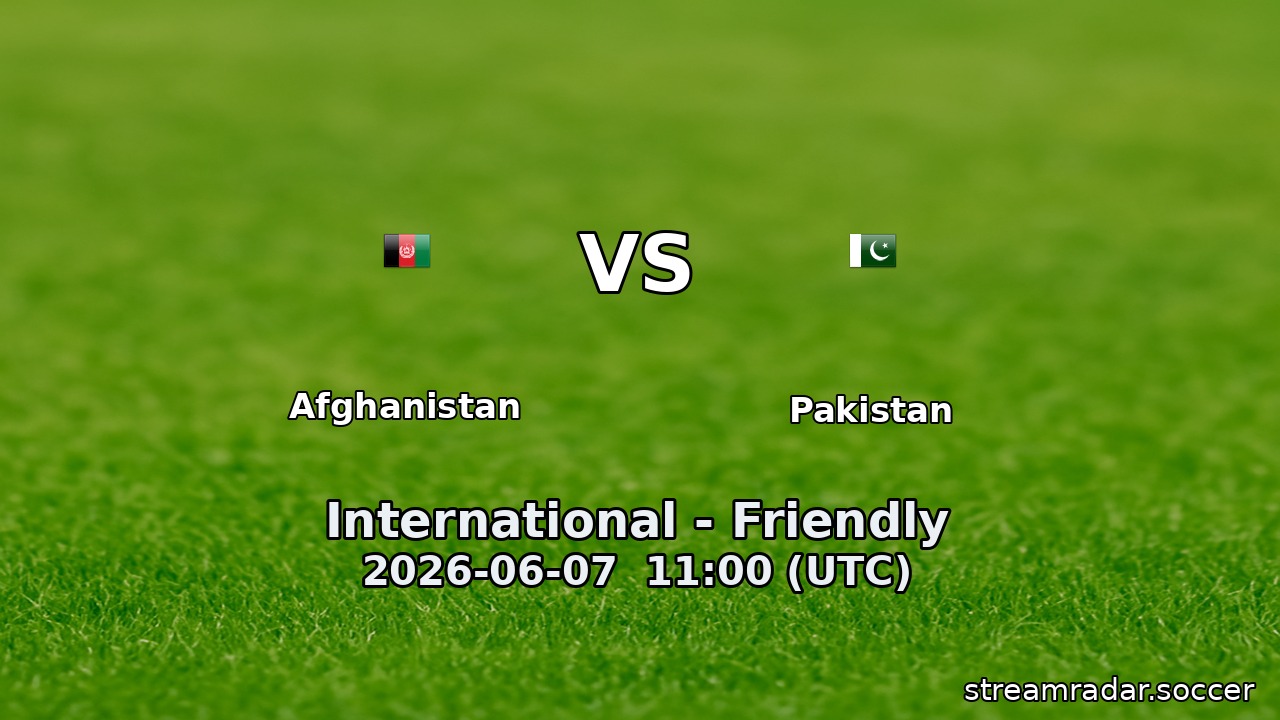 Afghanistan vs Pakistan