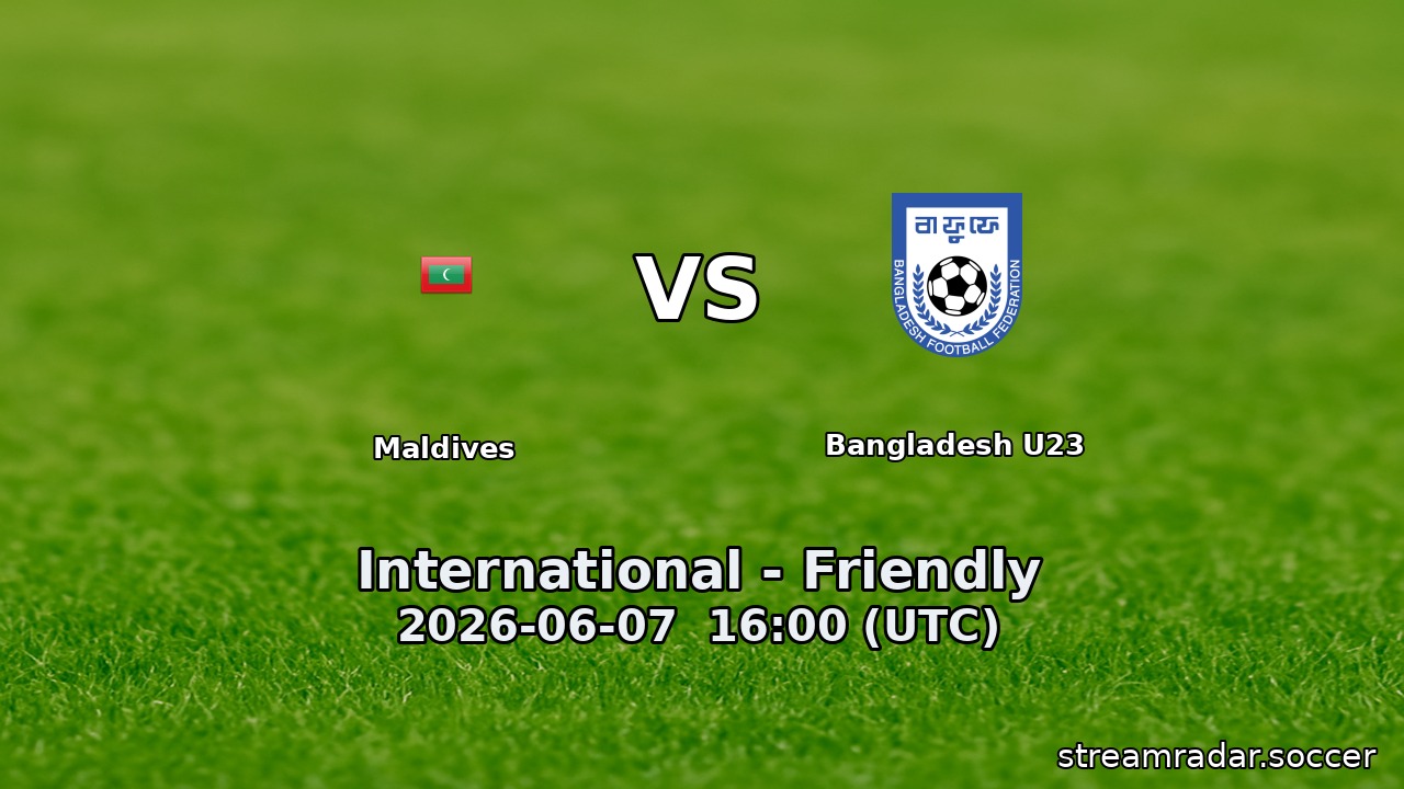 Maldives vs Bangladesh U23