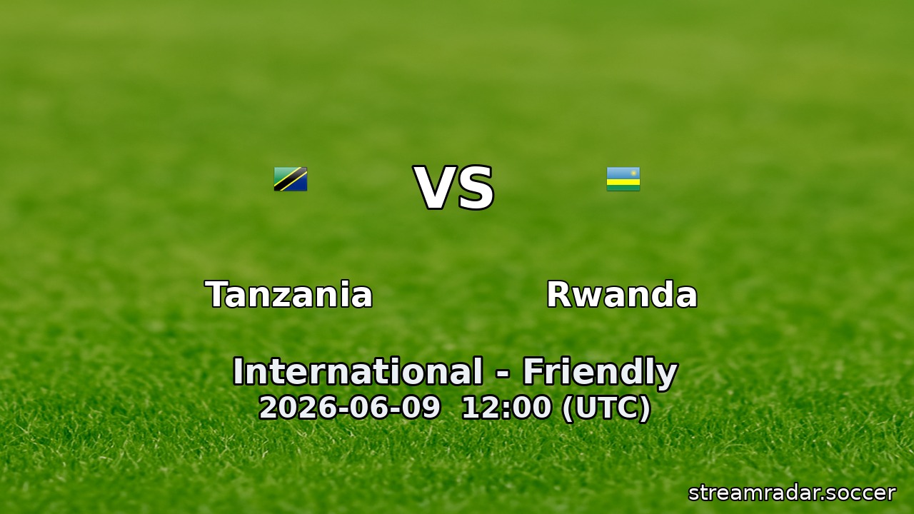 Tanzania vs Rwanda