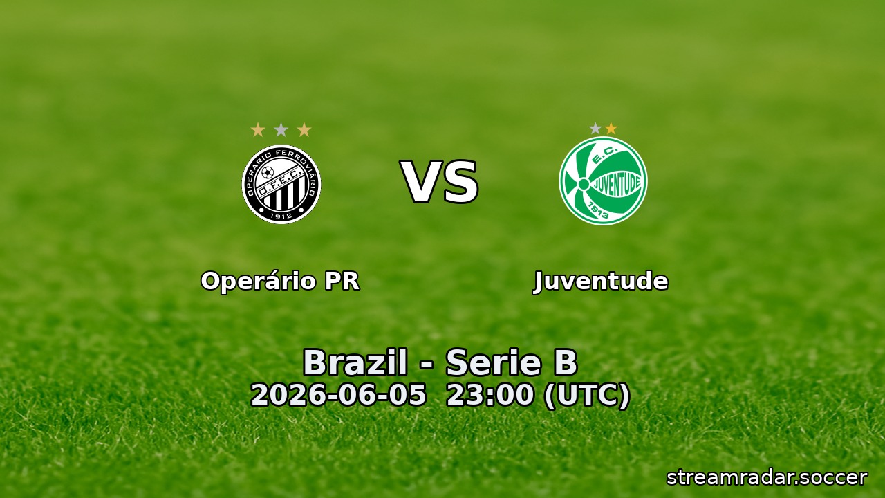 Operário PR vs Juventude