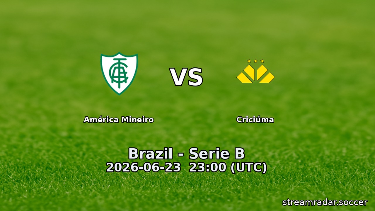 América Mineiro vs Criciúma