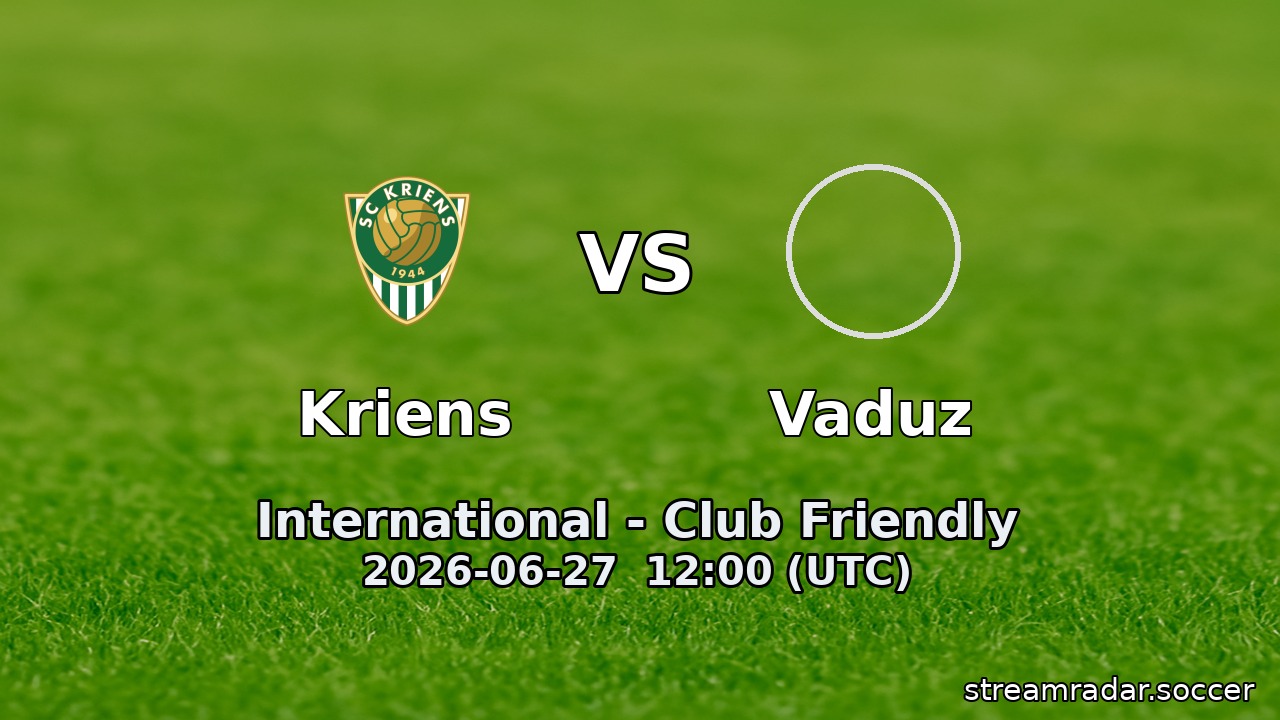 Kriens vs Vaduz