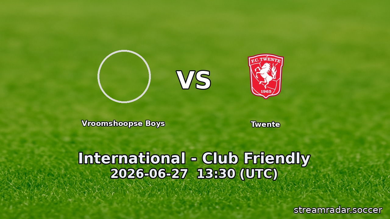 Vroomshoopse Boys vs Twente