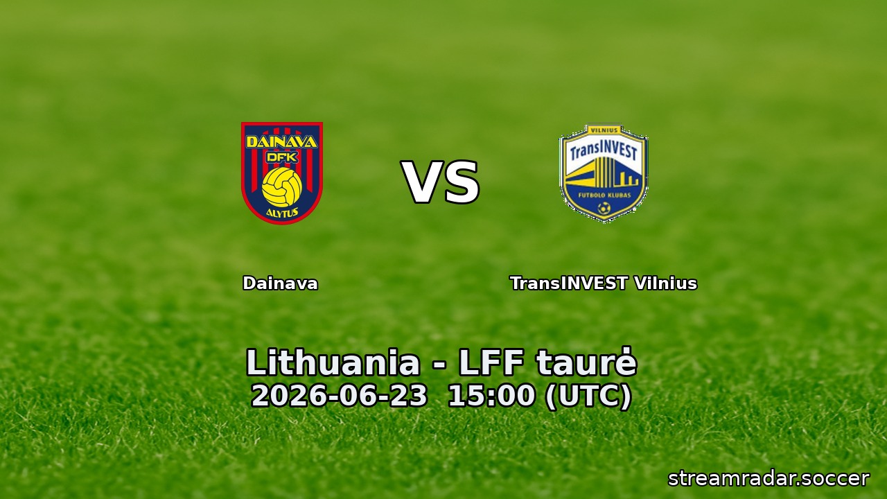 Dainava vs TransINVEST Vilnius
