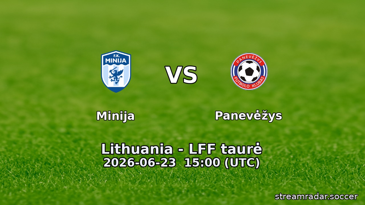 Minija vs Panevėžys
