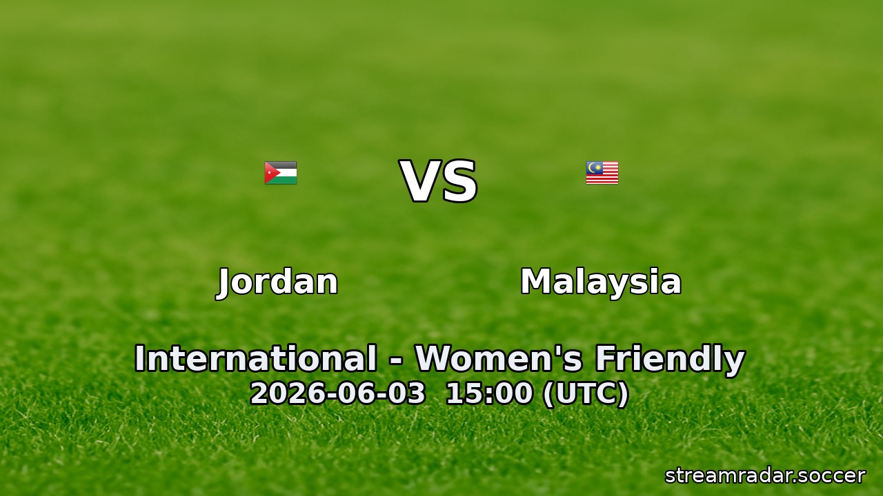 Jordan vs Malaysia