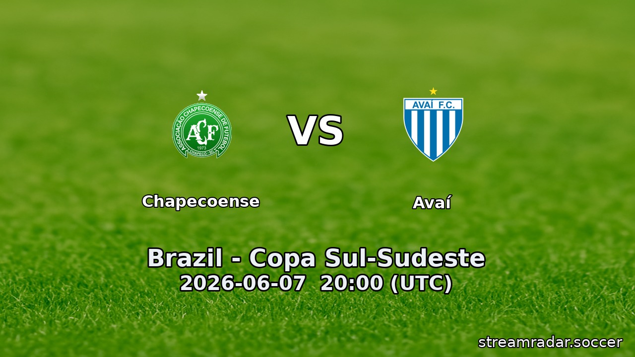 Chapecoense vs Avaí
