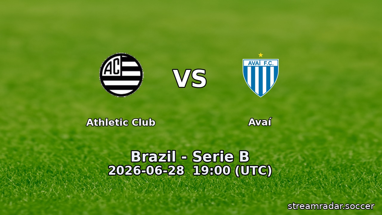 Athletic Club vs Avaí