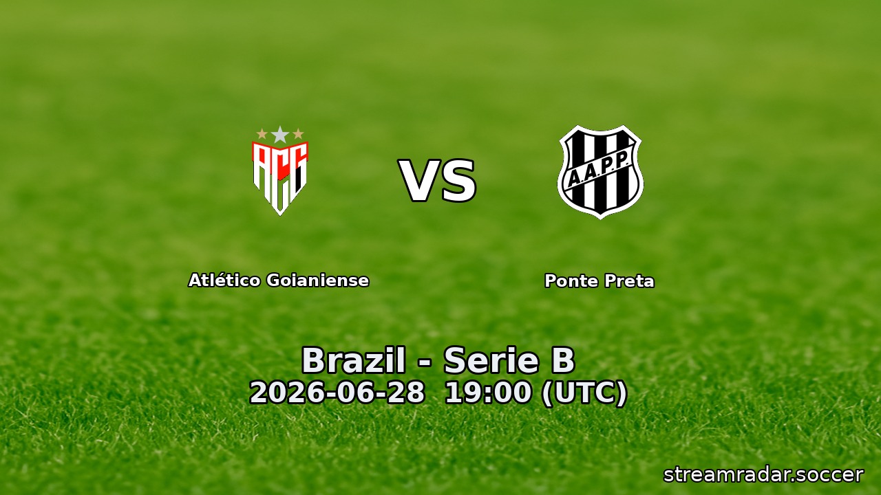 Atlético Goianiense vs Ponte Preta