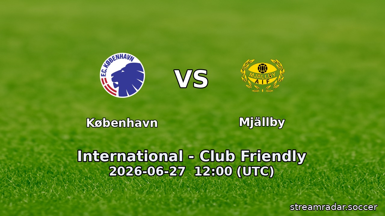 København vs Mjällby