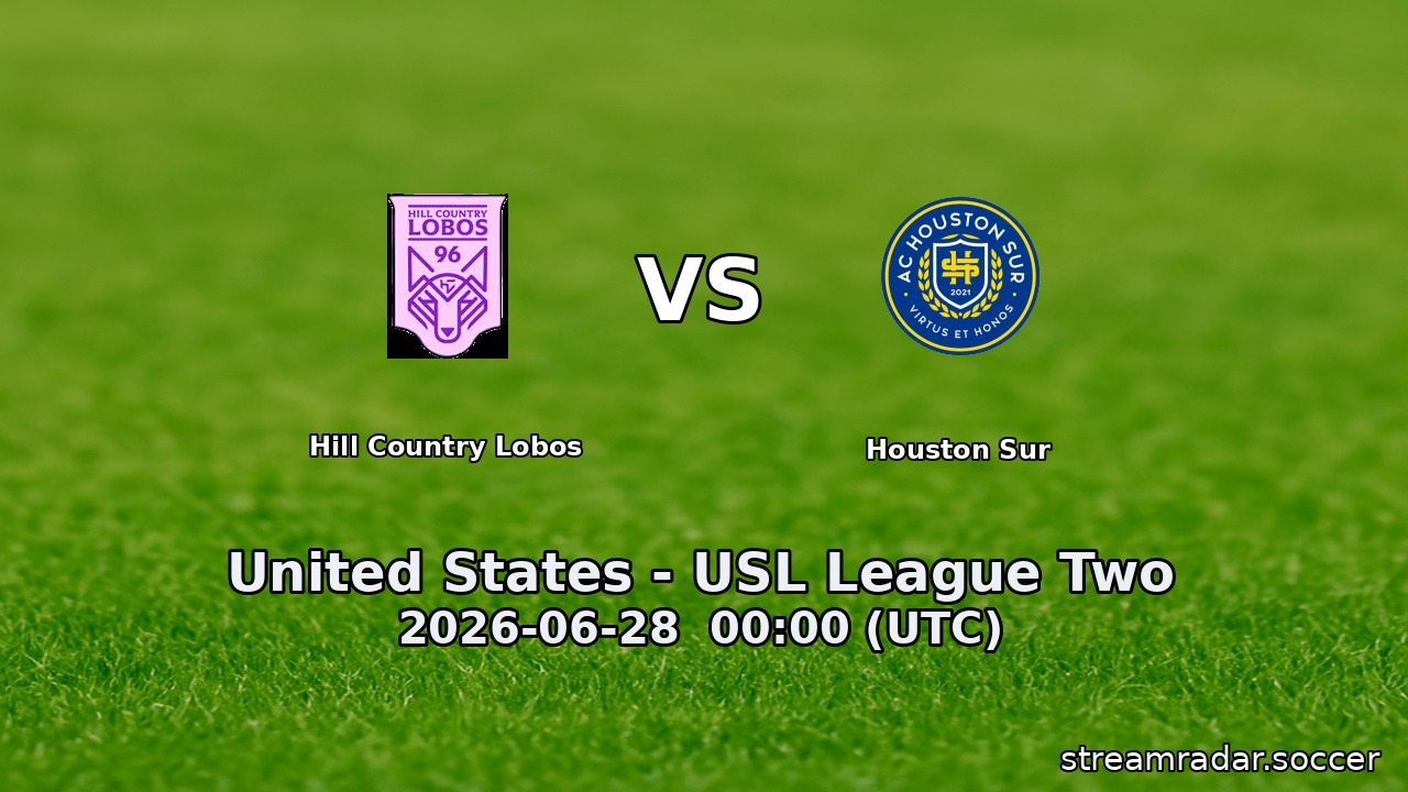 Hill Country Lobos vs Houston Sur