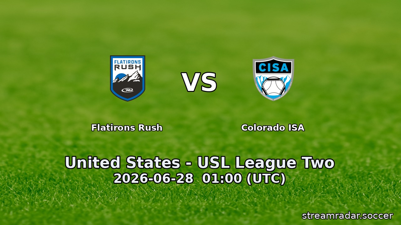 Flatirons Rush vs Colorado ISA