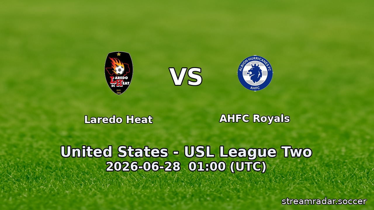 Laredo Heat vs AHFC Royals