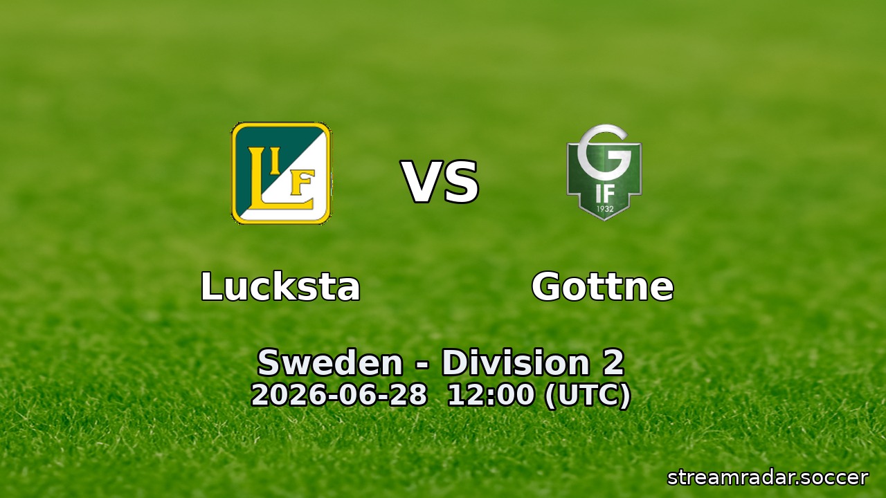 Lucksta vs Gottne