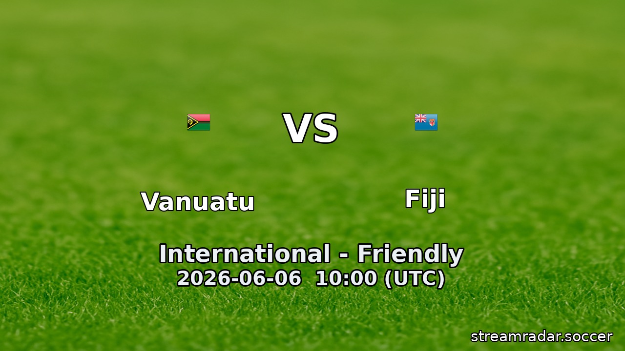 Vanuatu vs Fiji